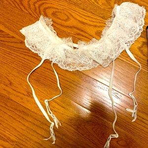 Victoria Secret garter belt w/ opaque thigh highs